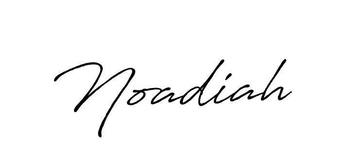 Create a beautiful signature design for name Noadiah. With this signature (Antro_Vectra_Bolder) fonts, you can make a handwritten signature for free. Noadiah signature style 7 images and pictures png