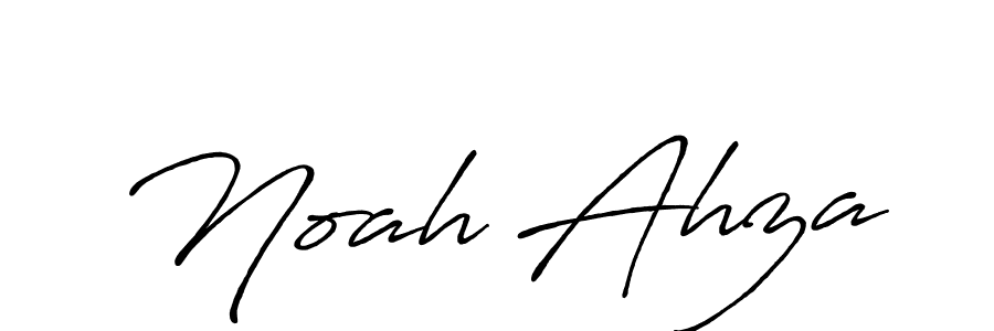 How to make Noah Ahza name signature. Use Antro_Vectra_Bolder style for creating short signs online. This is the latest handwritten sign. Noah Ahza signature style 7 images and pictures png