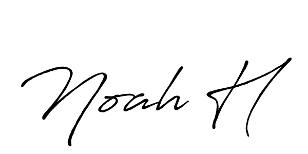 It looks lik you need a new signature style for name Noah H. Design unique handwritten (Antro_Vectra_Bolder) signature with our free signature maker in just a few clicks. Noah H signature style 7 images and pictures png