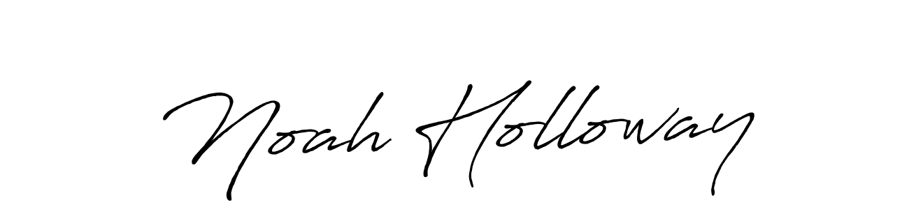 How to make Noah Holloway name signature. Use Antro_Vectra_Bolder style for creating short signs online. This is the latest handwritten sign. Noah Holloway signature style 7 images and pictures png
