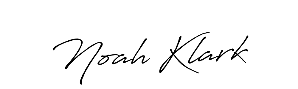 Make a beautiful signature design for name Noah Klark. With this signature (Antro_Vectra_Bolder) style, you can create a handwritten signature for free. Noah Klark signature style 7 images and pictures png