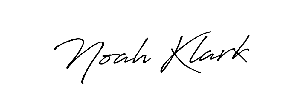 Make a beautiful signature design for name Noah Klark. With this signature (Antro_Vectra_Bolder) style, you can create a handwritten signature for free. Noah Klark signature style 7 images and pictures png