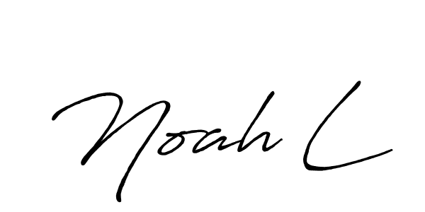 How to make Noah L signature? Antro_Vectra_Bolder is a professional autograph style. Create handwritten signature for Noah L name. Noah L signature style 7 images and pictures png