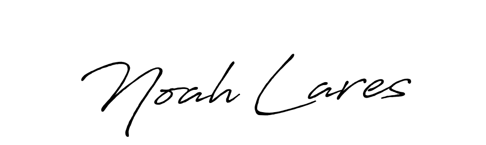 How to make Noah Lares name signature. Use Antro_Vectra_Bolder style for creating short signs online. This is the latest handwritten sign. Noah Lares signature style 7 images and pictures png