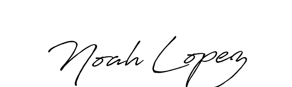 Design your own signature with our free online signature maker. With this signature software, you can create a handwritten (Antro_Vectra_Bolder) signature for name Noah Lopez. Noah Lopez signature style 7 images and pictures png