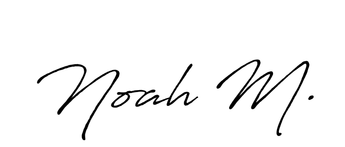 How to make Noah M. signature? Antro_Vectra_Bolder is a professional autograph style. Create handwritten signature for Noah M. name. Noah M. signature style 7 images and pictures png