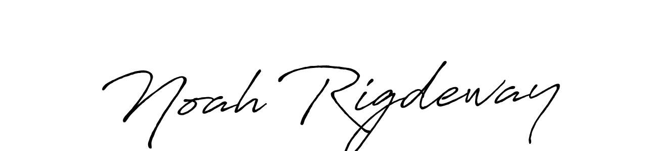 Make a beautiful signature design for name Noah Rigdeway. With this signature (Antro_Vectra_Bolder) style, you can create a handwritten signature for free. Noah Rigdeway signature style 7 images and pictures png