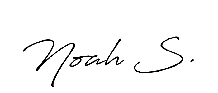 Make a beautiful signature design for name Noah S.. With this signature (Antro_Vectra_Bolder) style, you can create a handwritten signature for free. Noah S. signature style 7 images and pictures png