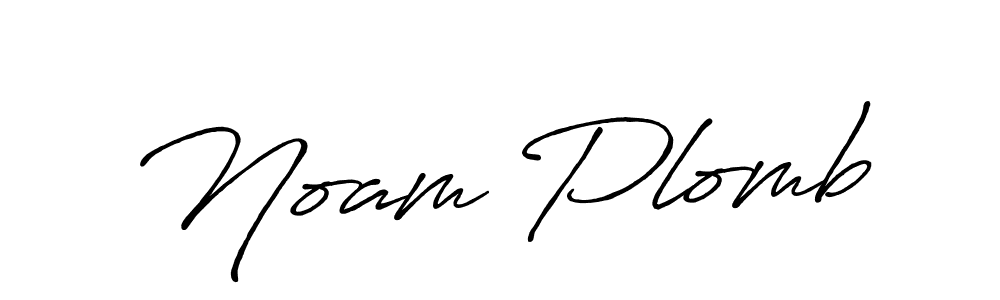 Create a beautiful signature design for name Noam Plomb. With this signature (Antro_Vectra_Bolder) fonts, you can make a handwritten signature for free. Noam Plomb signature style 7 images and pictures png