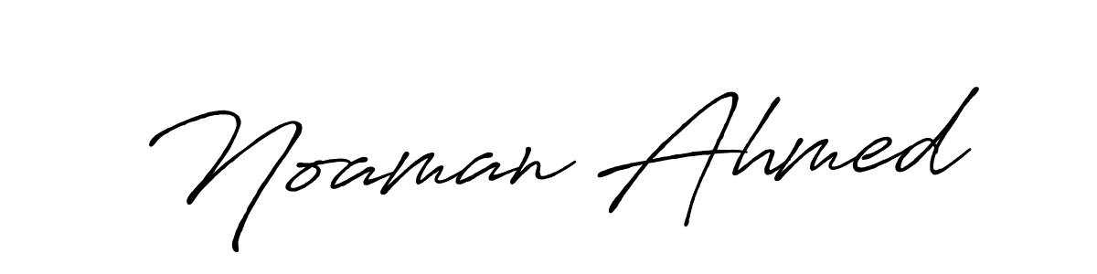 It looks lik you need a new signature style for name Noaman Ahmed. Design unique handwritten (Antro_Vectra_Bolder) signature with our free signature maker in just a few clicks. Noaman Ahmed signature style 7 images and pictures png