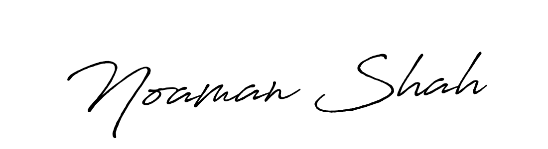 How to make Noaman Shah name signature. Use Antro_Vectra_Bolder style for creating short signs online. This is the latest handwritten sign. Noaman Shah signature style 7 images and pictures png