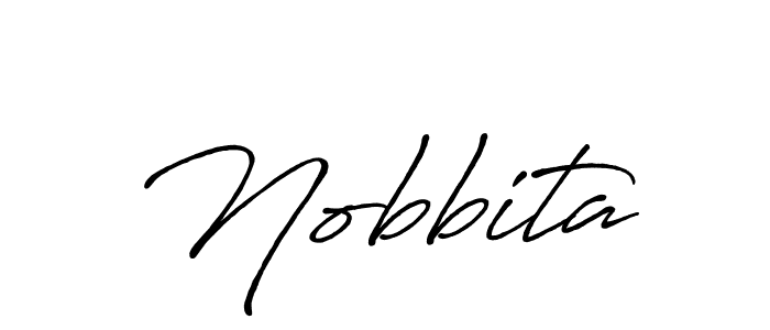 It looks lik you need a new signature style for name Nobbita. Design unique handwritten (Antro_Vectra_Bolder) signature with our free signature maker in just a few clicks. Nobbita signature style 7 images and pictures png
