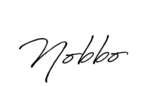 How to make Nobbo name signature. Use Antro_Vectra_Bolder style for creating short signs online. This is the latest handwritten sign. Nobbo signature style 7 images and pictures png