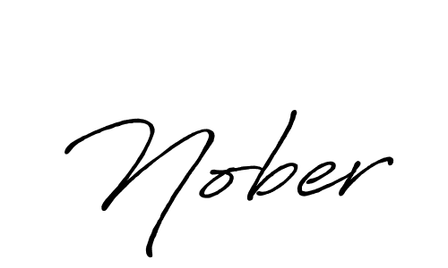 Create a beautiful signature design for name Nober. With this signature (Antro_Vectra_Bolder) fonts, you can make a handwritten signature for free. Nober signature style 7 images and pictures png