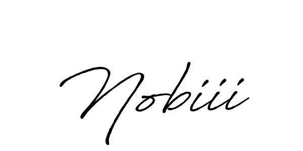 Similarly Antro_Vectra_Bolder is the best handwritten signature design. Signature creator online .You can use it as an online autograph creator for name Nobiii. Nobiii signature style 7 images and pictures png