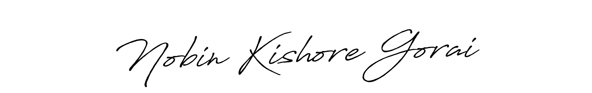 Also we have Nobin Kishore Gorai name is the best signature style. Create professional handwritten signature collection using Antro_Vectra_Bolder autograph style. Nobin Kishore Gorai signature style 7 images and pictures png