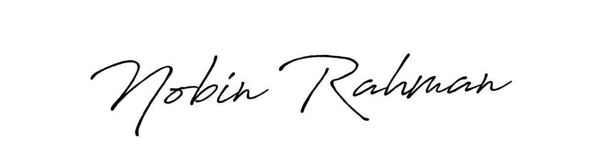 Make a beautiful signature design for name Nobin Rahman. Use this online signature maker to create a handwritten signature for free. Nobin Rahman signature style 7 images and pictures png