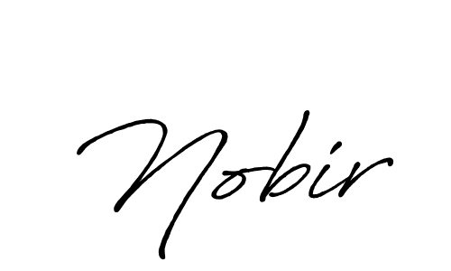 How to make Nobir signature? Antro_Vectra_Bolder is a professional autograph style. Create handwritten signature for Nobir name. Nobir signature style 7 images and pictures png