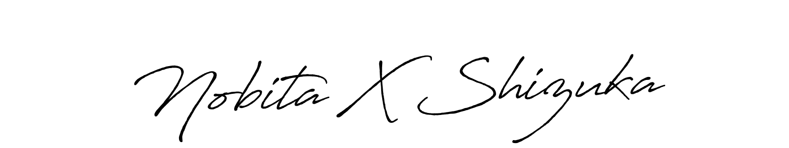 Similarly Antro_Vectra_Bolder is the best handwritten signature design. Signature creator online .You can use it as an online autograph creator for name Nobita X Shizuka. Nobita X Shizuka signature style 7 images and pictures png