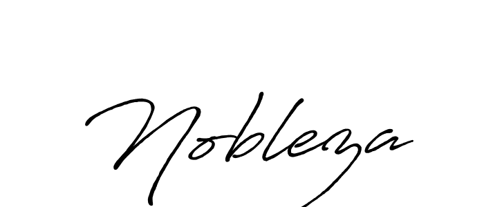 Use a signature maker to create a handwritten signature online. With this signature software, you can design (Antro_Vectra_Bolder) your own signature for name Nobleza. Nobleza signature style 7 images and pictures png