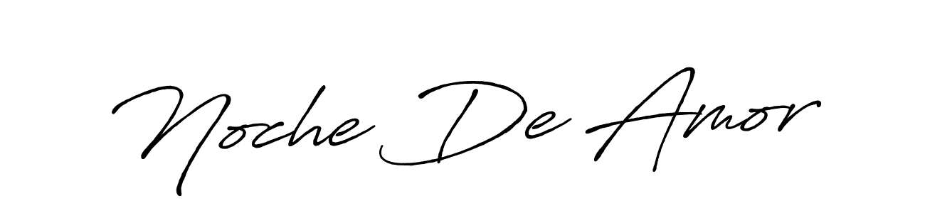 It looks lik you need a new signature style for name Noche De Amor. Design unique handwritten (Antro_Vectra_Bolder) signature with our free signature maker in just a few clicks. Noche De Amor signature style 7 images and pictures png