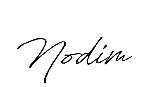 Nodim stylish signature style. Best Handwritten Sign (Antro_Vectra_Bolder) for my name. Handwritten Signature Collection Ideas for my name Nodim. Nodim signature style 7 images and pictures png