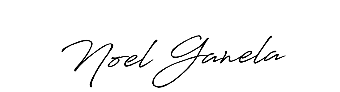 Noel Ganela stylish signature style. Best Handwritten Sign (Antro_Vectra_Bolder) for my name. Handwritten Signature Collection Ideas for my name Noel Ganela. Noel Ganela signature style 7 images and pictures png