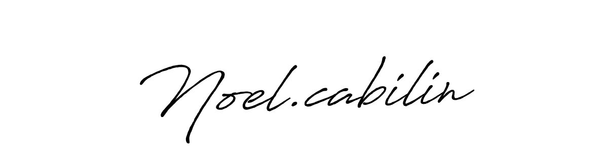 How to make Noel.cabilin name signature. Use Antro_Vectra_Bolder style for creating short signs online. This is the latest handwritten sign. Noel.cabilin signature style 7 images and pictures png