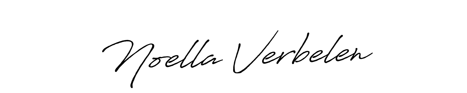 Design your own signature with our free online signature maker. With this signature software, you can create a handwritten (Antro_Vectra_Bolder) signature for name Noella Verbelen. Noella Verbelen signature style 7 images and pictures png