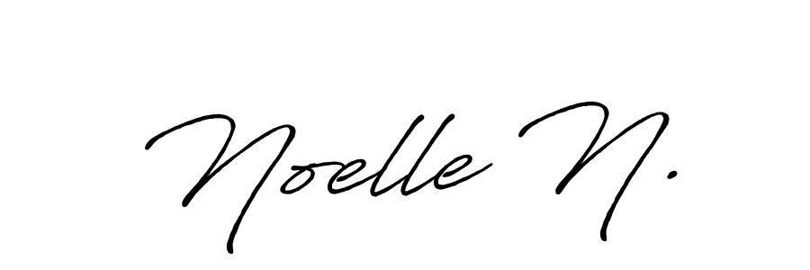 Make a beautiful signature design for name Noelle N.. With this signature (Antro_Vectra_Bolder) style, you can create a handwritten signature for free. Noelle N. signature style 7 images and pictures png