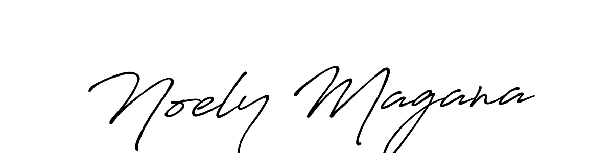 Design your own signature with our free online signature maker. With this signature software, you can create a handwritten (Antro_Vectra_Bolder) signature for name Noely Magana. Noely Magana signature style 7 images and pictures png