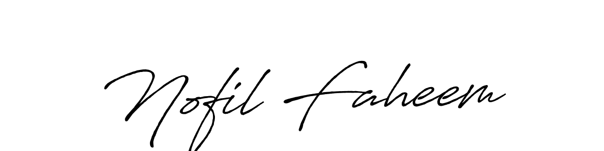 Here are the top 10 professional signature styles for the name Nofil Faheem. These are the best autograph styles you can use for your name. Nofil Faheem signature style 7 images and pictures png