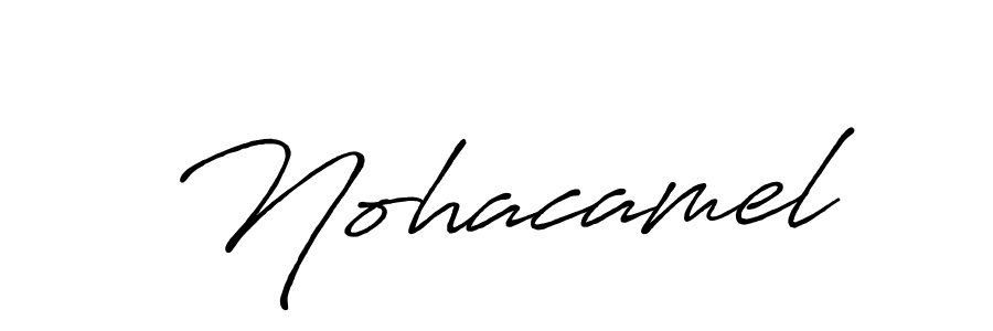 It looks lik you need a new signature style for name Nohacamel. Design unique handwritten (Antro_Vectra_Bolder) signature with our free signature maker in just a few clicks. Nohacamel signature style 7 images and pictures png