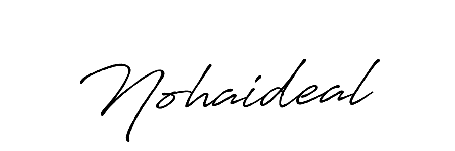 Also You can easily find your signature by using the search form. We will create Nohaideal name handwritten signature images for you free of cost using Antro_Vectra_Bolder sign style. Nohaideal signature style 7 images and pictures png