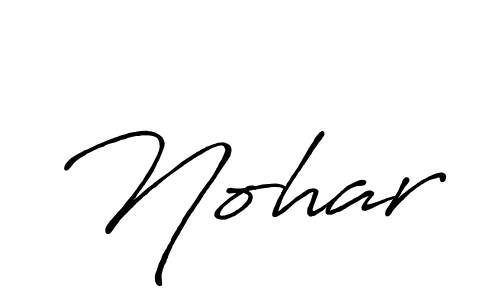 Nohar stylish signature style. Best Handwritten Sign (Antro_Vectra_Bolder) for my name. Handwritten Signature Collection Ideas for my name Nohar. Nohar signature style 7 images and pictures png