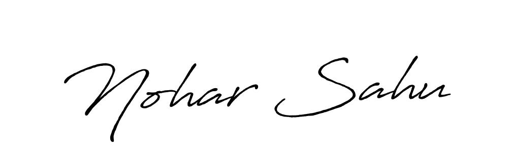 Here are the top 10 professional signature styles for the name Nohar Sahu. These are the best autograph styles you can use for your name. Nohar Sahu signature style 7 images and pictures png