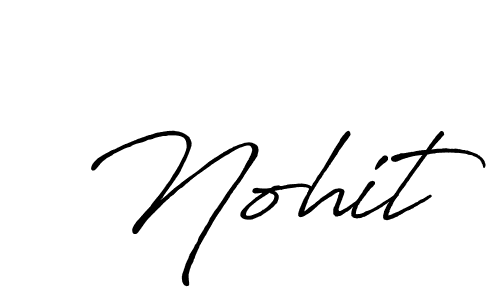 Create a beautiful signature design for name Nohit. With this signature (Antro_Vectra_Bolder) fonts, you can make a handwritten signature for free. Nohit signature style 7 images and pictures png