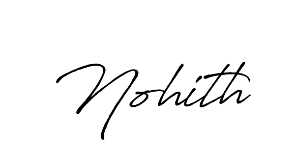 It looks lik you need a new signature style for name Nohith. Design unique handwritten (Antro_Vectra_Bolder) signature with our free signature maker in just a few clicks. Nohith signature style 7 images and pictures png
