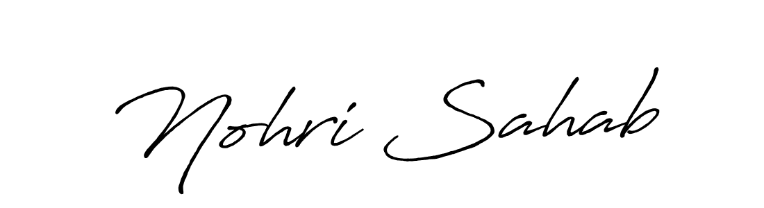 Nohri Sahab stylish signature style. Best Handwritten Sign (Antro_Vectra_Bolder) for my name. Handwritten Signature Collection Ideas for my name Nohri Sahab. Nohri Sahab signature style 7 images and pictures png
