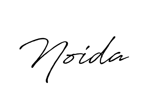 Noida stylish signature style. Best Handwritten Sign (Antro_Vectra_Bolder) for my name. Handwritten Signature Collection Ideas for my name Noida. Noida signature style 7 images and pictures png