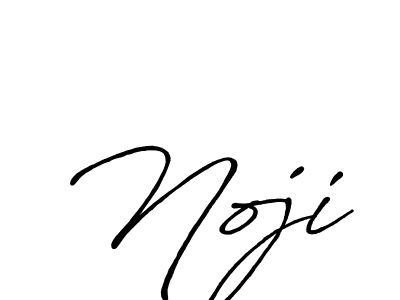 Make a beautiful signature design for name Noji. With this signature (Antro_Vectra_Bolder) style, you can create a handwritten signature for free. Noji signature style 7 images and pictures png