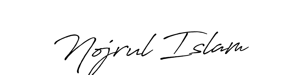 Design your own signature with our free online signature maker. With this signature software, you can create a handwritten (Antro_Vectra_Bolder) signature for name Nojrul Islam. Nojrul Islam signature style 7 images and pictures png