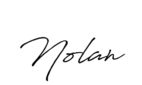 Make a beautiful signature design for name Nolan. With this signature (Antro_Vectra_Bolder) style, you can create a handwritten signature for free. Nolan signature style 7 images and pictures png
