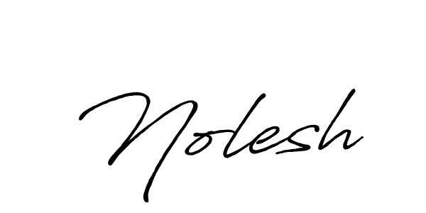 Also You can easily find your signature by using the search form. We will create Nolesh name handwritten signature images for you free of cost using Antro_Vectra_Bolder sign style. Nolesh signature style 7 images and pictures png