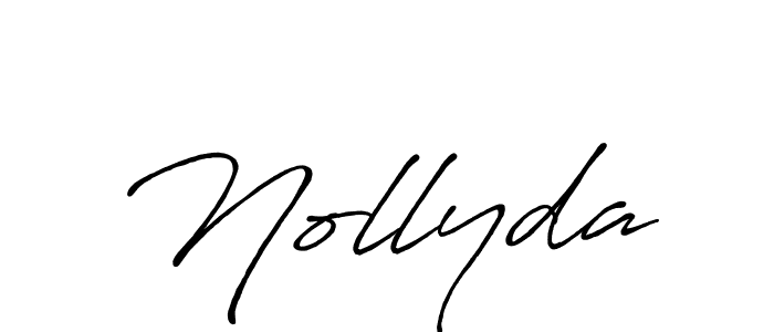 How to make Nollyda signature? Antro_Vectra_Bolder is a professional autograph style. Create handwritten signature for Nollyda name. Nollyda signature style 7 images and pictures png