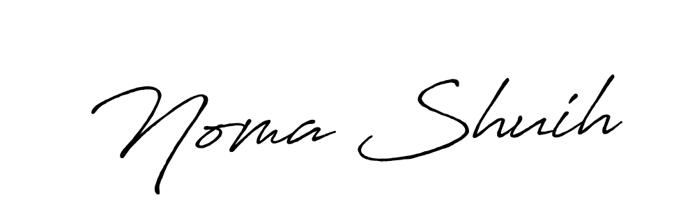 Similarly Antro_Vectra_Bolder is the best handwritten signature design. Signature creator online .You can use it as an online autograph creator for name Noma Shuih. Noma Shuih signature style 7 images and pictures png