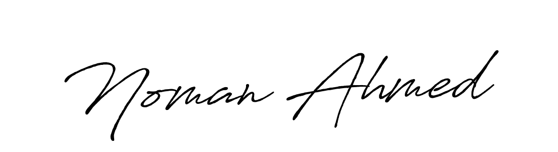 Design your own signature with our free online signature maker. With this signature software, you can create a handwritten (Antro_Vectra_Bolder) signature for name Noman Ahmed. Noman Ahmed signature style 7 images and pictures png