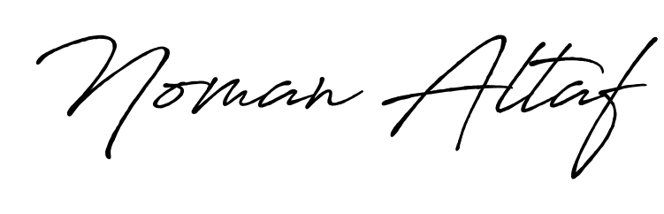 The Antro_Vectra_Bolder lettering style adds unique flourish to name Noman Altaf. Stand out with a custom digital autograph made in seconds. Noman Altaf signature style 7 images and pictures png