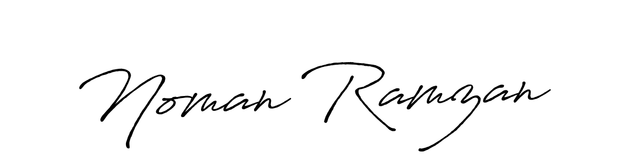 Also we have Noman Ramzan name is the best signature style. Create professional handwritten signature collection using Antro_Vectra_Bolder autograph style. Noman Ramzan signature style 7 images and pictures png