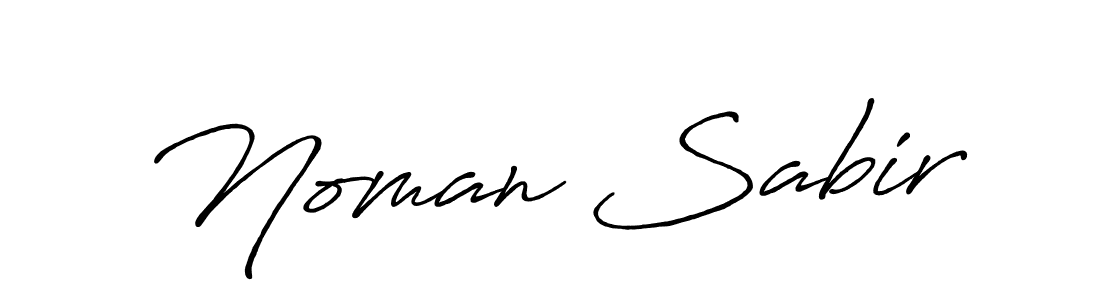 Design your own signature with our free online signature maker. With this signature software, you can create a handwritten (Antro_Vectra_Bolder) signature for name Noman Sabir. Noman Sabir signature style 7 images and pictures png